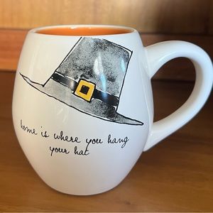 Rae Dunn Thanksgiving Home is Where You Hand Your Hat Mug